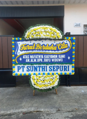 Papan Bunga Duka di Kuningan Timur